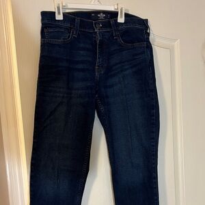 Hollister Dark Blue Straight Jeans